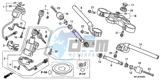 HANDLE PIPE/TOP BRIDGE