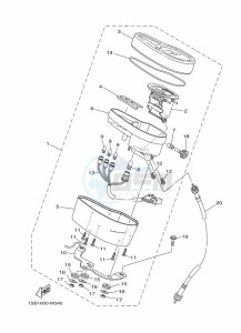 XTZ125E XTZ125 (1SBM) drawing METER