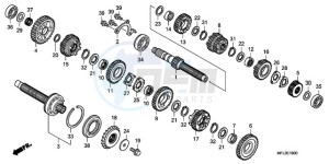 CBR1000RA9 UK - (E / ABS) drawing TRANSMISSION