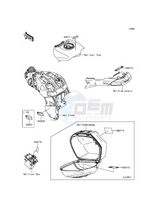 1400GTR ABS ZG1400EGF FR GB XX (EU ME A(FRICA) drawing Labels