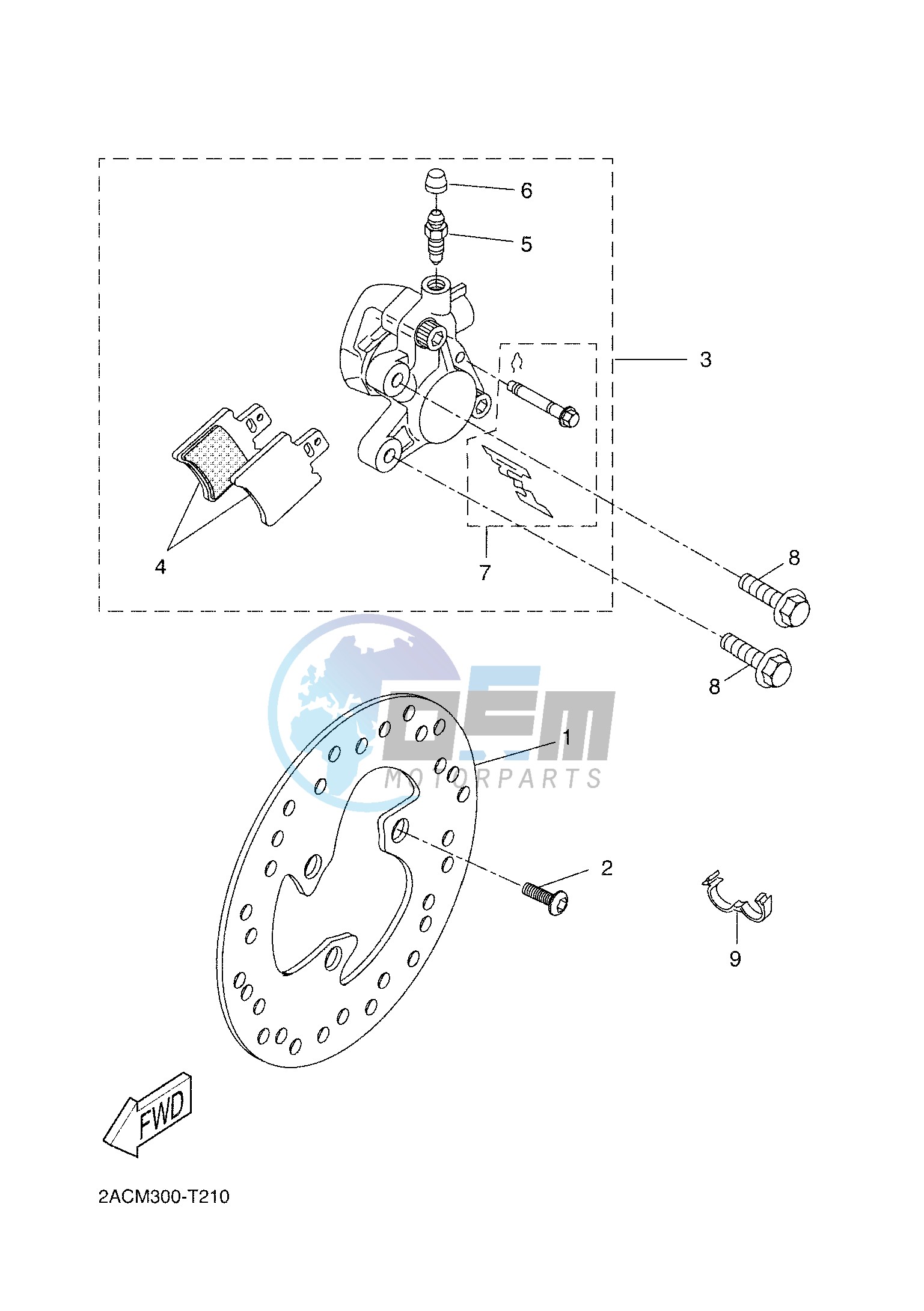 FRONT BRAKE CALIPER