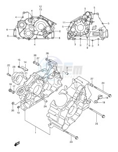 LT-A500F (E24) drawing CRANKCASE