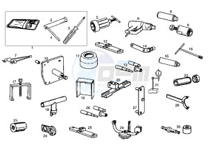 ATLANTIS O2 CITY - 50 cc drawing WORKSHOP SERVICE TOOLS