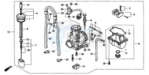 CR250R drawing CARBURETOR (1)