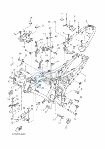 XSR700 MTM690D (BJX2) drawing FRAME