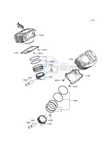 VULCAN 900 CUSTOM VN900CEFA GB XX (EU ME A(FRICA) drawing Cylinder/Piston(s)