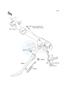 VN 900 D[VULCAN 900 CLASSIC LT] (6F-9F) D6F drawing STAND-- S- -