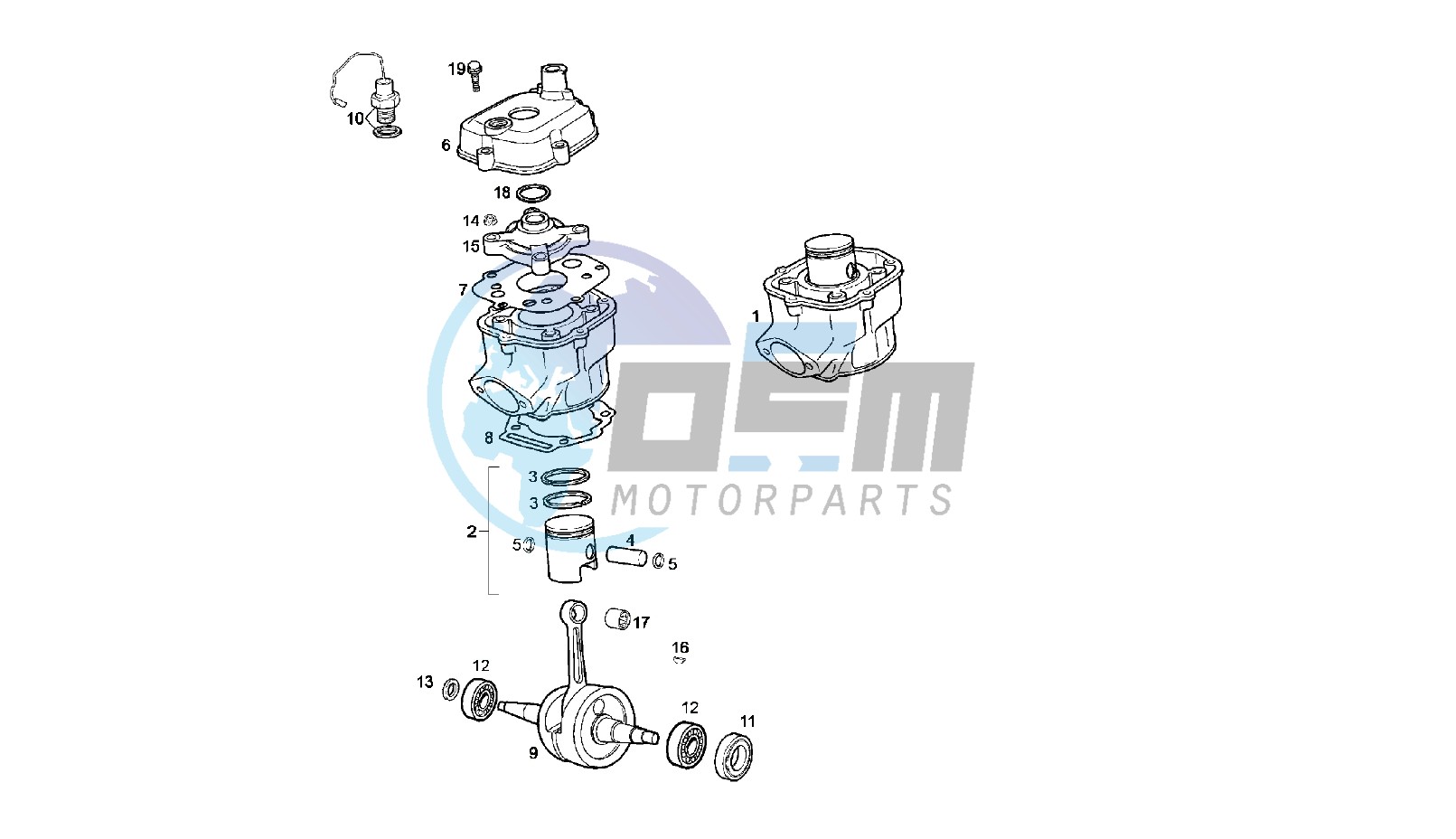 CRANKSHAFT - CYLINDER - CYLINDER HEAD