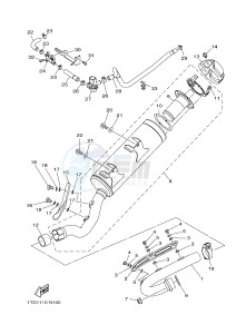 YFZ450R YFZ450RE (1TD3) drawing EXHAUST