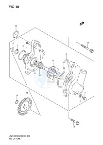 LT-Z400 (E28-E33) drawing WATER PUMP