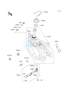 KX 250 M (M1) drawing FUEL TANK