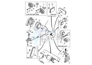 XV VIRAGO 1100 drawing ELECTRICAL DEVICES MY97