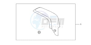 CBR600RRB drawing CARBON FIBER EXHAUST GUARD