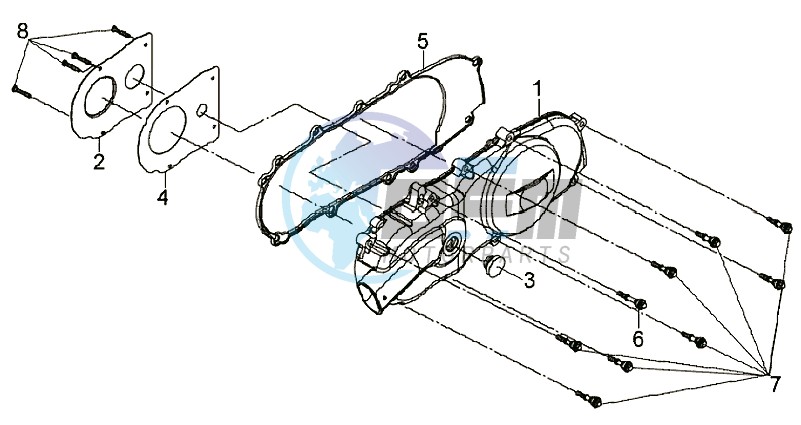 CRANKCASE COVER LEFT