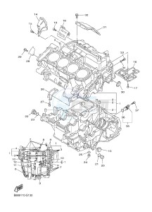 FJR1300A FJR1300-A FJR1300A ABS (B88C) drawing CRANKCASE