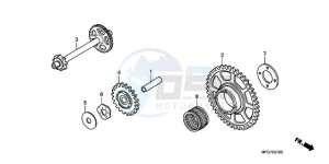 CB600F39 F / CMF ST drawing STARTING DRIVEN GEAR