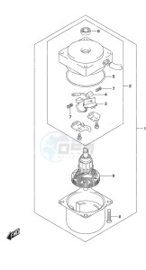 DF 20A drawing PTT Motor w/Power Tilt