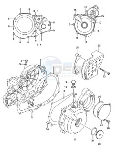 LT-Z400 drawing CRANKCASE COVER