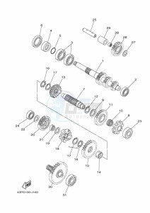 YFM700FWBD KODIAK 700 EPS (BGFW) drawing TRANSMISSION