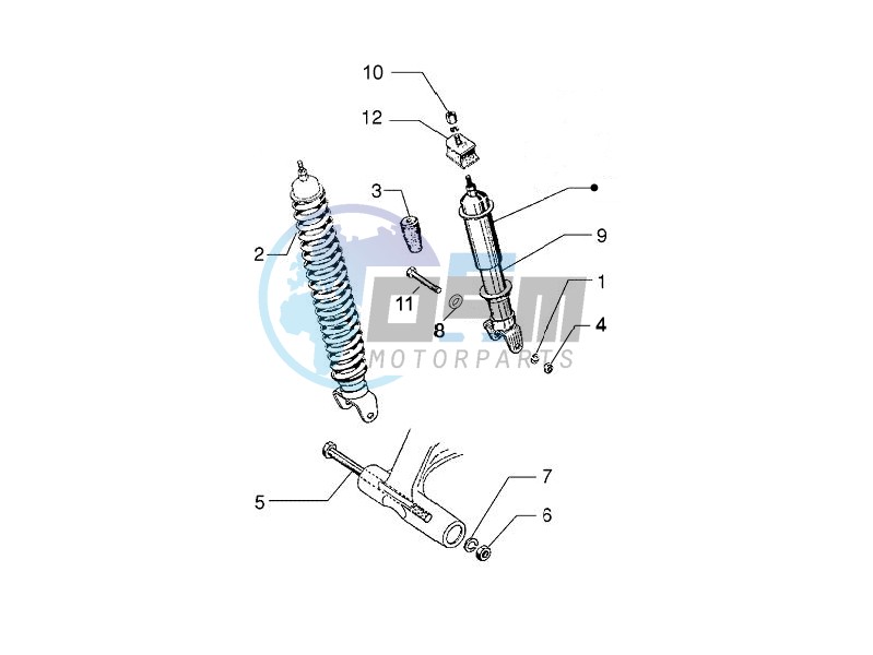 Rear suspension - Shock absorber - s