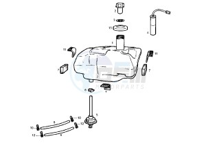 ATLANTIS 50 cc-100 cc 4T - 50 cc drawing FUEL TANK