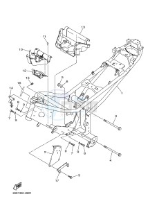 XJ6NA 600 XJ6-N (NAKED, ABS) (36BF 36BG) drawing FRAME