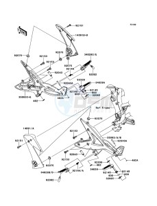 ER-6f EX650A6F GB XX (EU ME A(FRICA) drawing Footrests