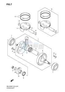 RM-Z250 (E19) drawing CRANKSHAFT