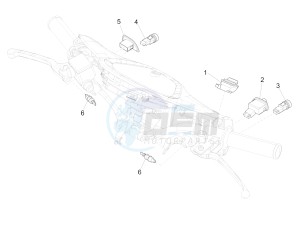 Liberty 125 4T Delivery E3 NEXIVE drawing Selectors - Switches - Buttons