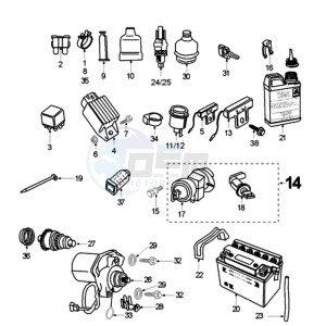 VIVA XRC drawing ELECTRIC PART