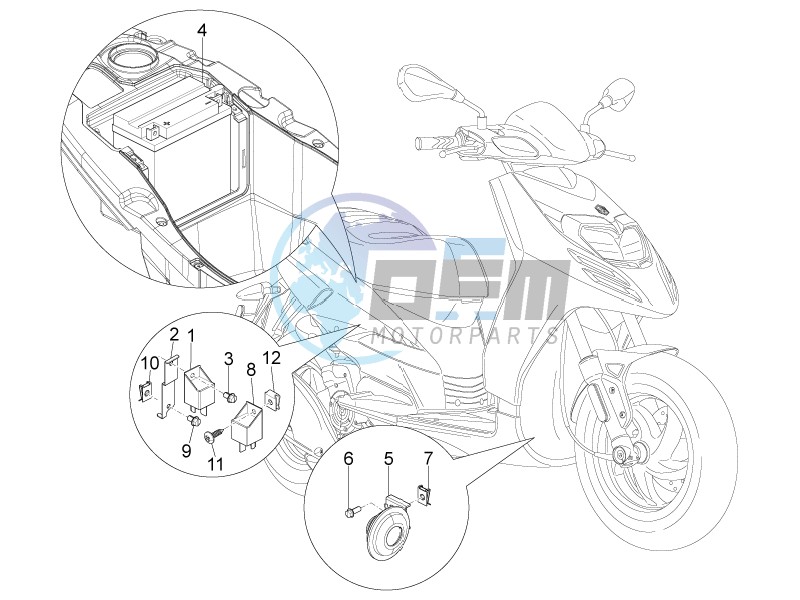 Remote control switches - Battery - Horn