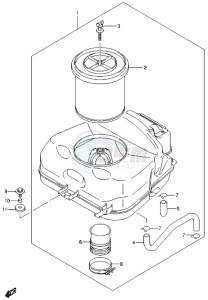 LT-A500X drawing AIR CLEANER