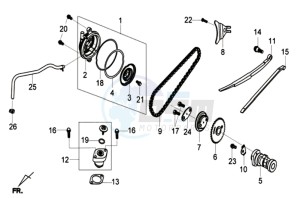 JOYRIDE 125 drawing CHAIN /CYLINDER HEAD COVER /