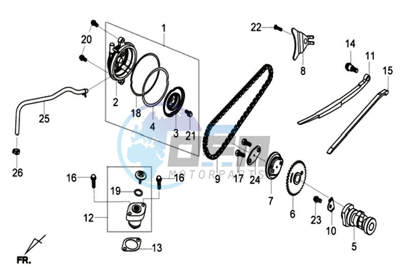 CHAIN /CYLINDER HEAD COVER /