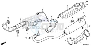 TRX420FA1G TRX420 Europe Direct - (ED) drawing EXHAUST MUFFLER