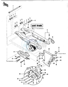 KDX 420 B [KDX420] (B1) [KDX420] drawing SWING ARM_CHAIN COVER