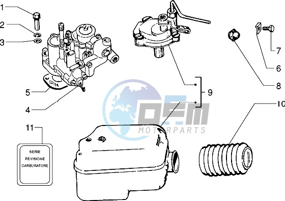 Carburettor-air cleaner