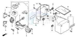 VT750DC SHADOW drawing SIDE COVER