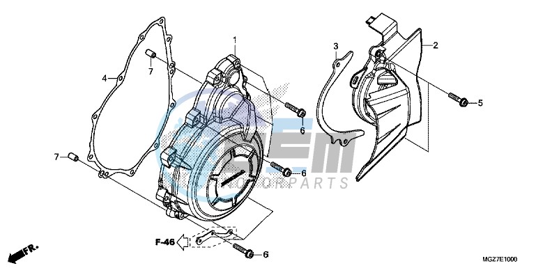 A.C. GENERATOR COVER