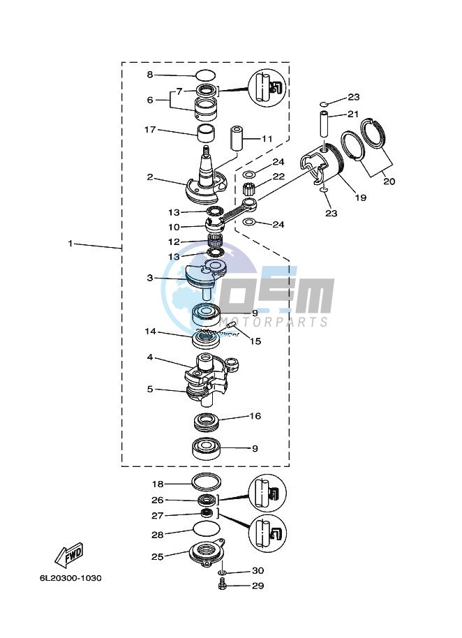 CRANKSHAFT--PISTON