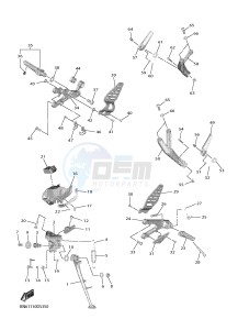 YZF-R6 YZF600 R6 (BN64) drawing STAND & FOOTREST