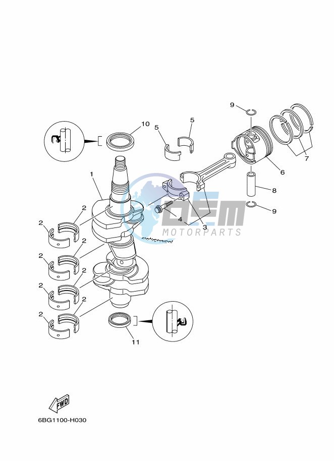 CRANKSHAFT--PISTON