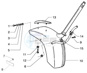 PX 150 E U.S.A. drawing Front mudguard