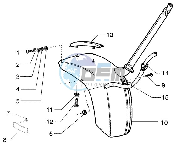 Front mudguard