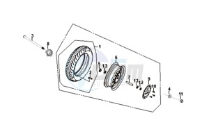 ORBIT III 125 (L8) EU EURO4 drawing FRONT WHEEL