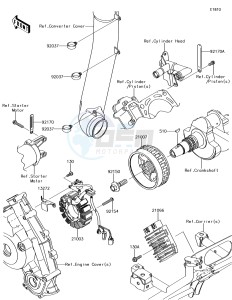 BRUTE FORCE 750 4x4i EPS KVF750GFF EU drawing Generator