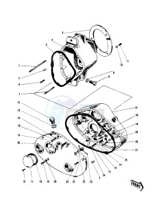 W1 W2 TT SS [COMMANDER) (TT-SS ) 650 [COMMANDER) drawing TRANSMISSION CASE_GEAR CASE