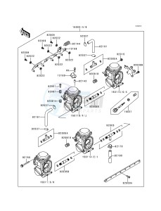 ZX 600 F [NINJA ZX-6R] (F1-F3) [NINJA ZX-6R] drawing CARBURETOR