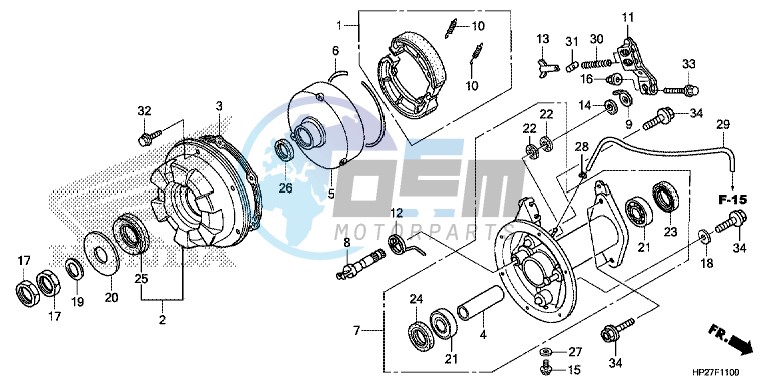 REAR BRAKE PANEL