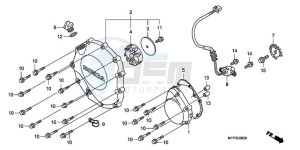 CB1300S9 Australia - (U / BCT MME TWO TY2) drawing RIGHT CRANKCASE COVER